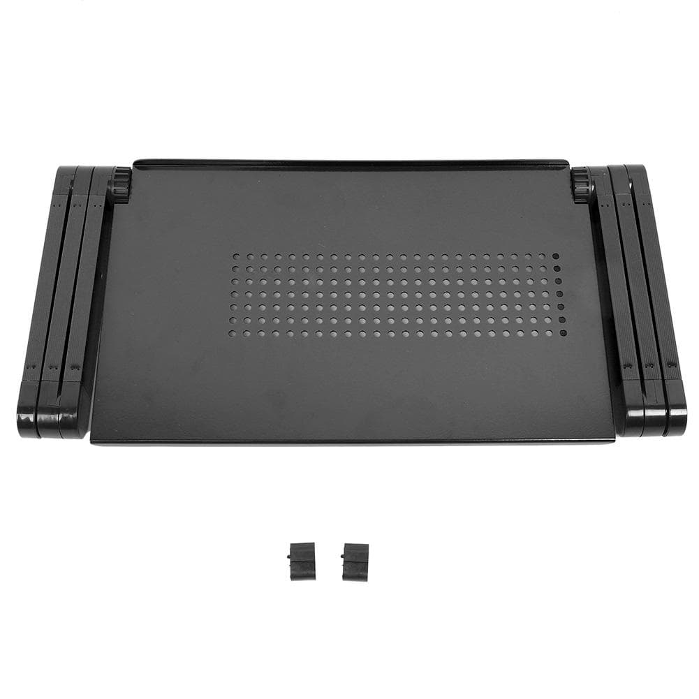 Aluminum Alloy Bed Folding Laptop Notebook Adjustable Computer Desk Table StandRose Red black