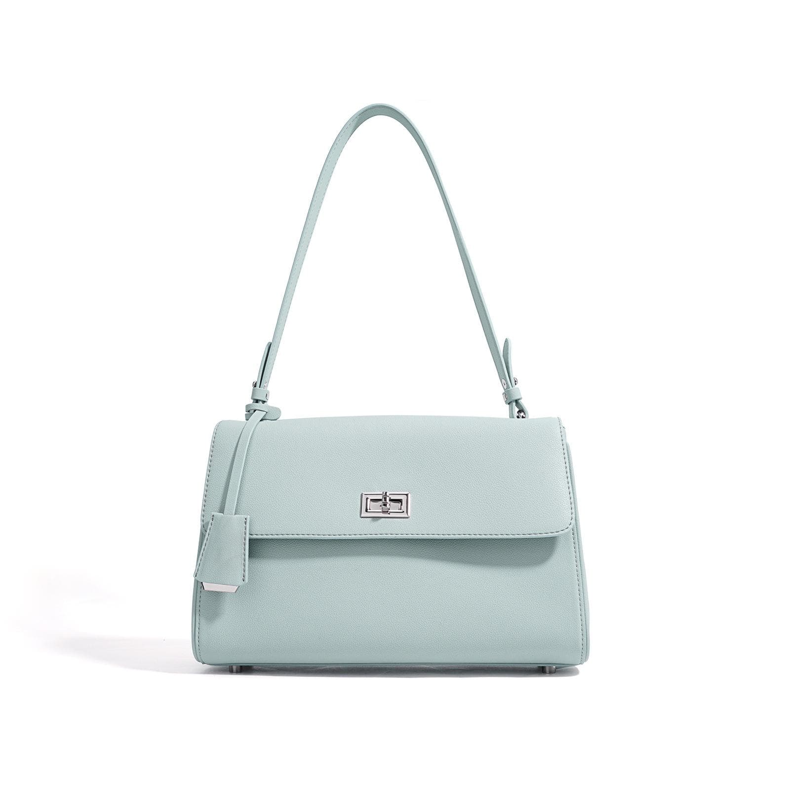 High-end Niche Design Shoulder Bag Fashionable Versatile Simple Crossbody Leather Large Capacity Women's Bag blue
