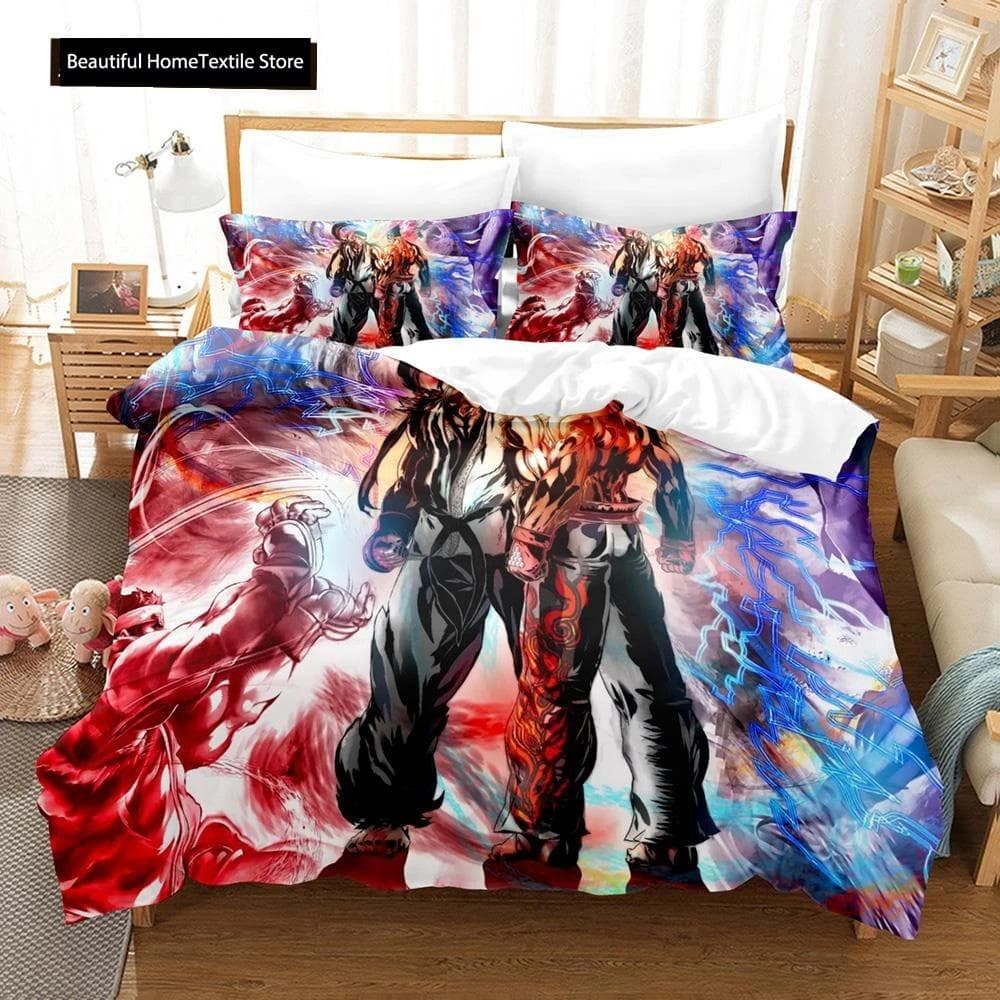 3D Printed Kyokushin Karate Bedding Set Boys Girls Twin Queen Size Duvet Cover Pillowcase Bed Kids Adult Home Textileextile 70x133cm 2pcs