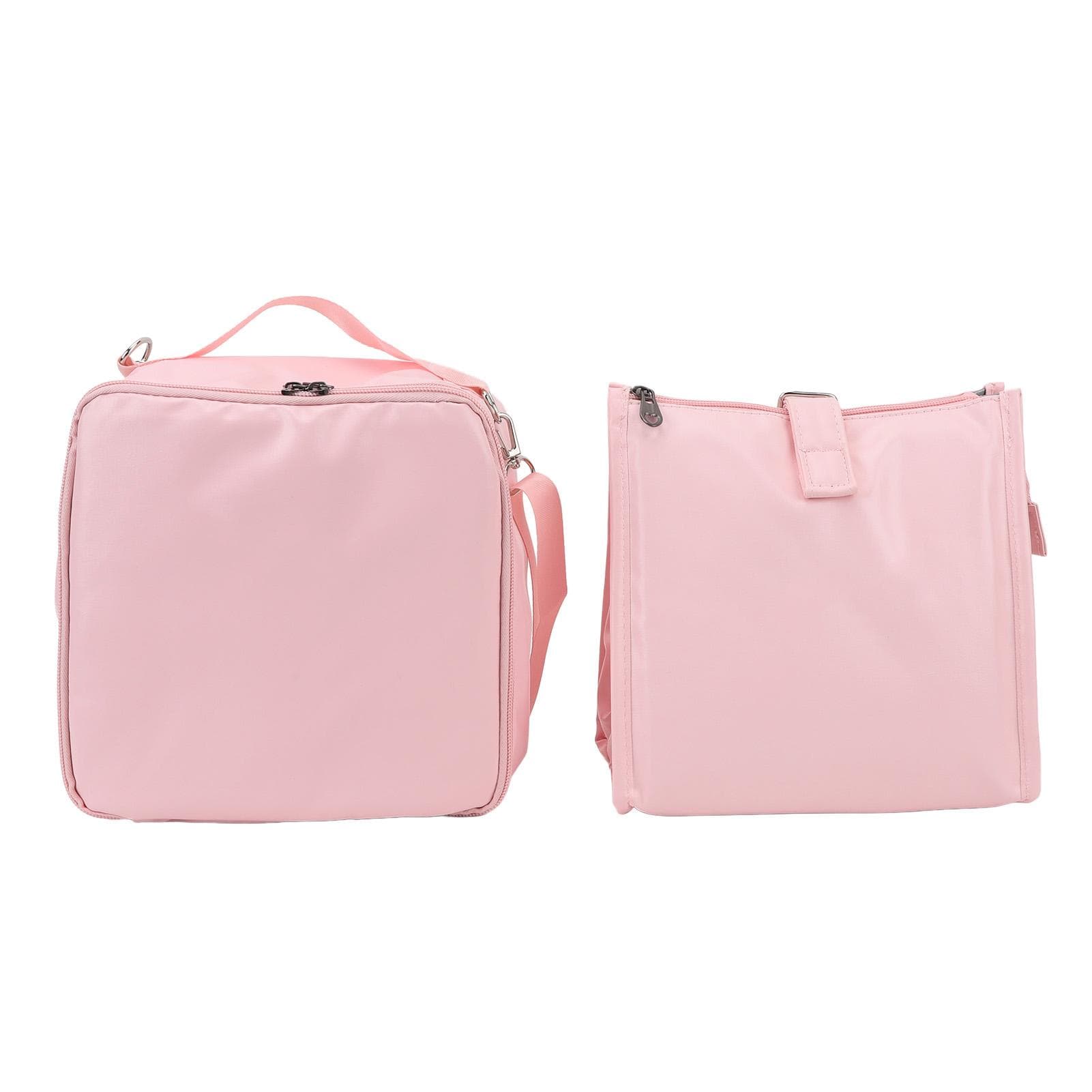 2 Pieces Insulated Lunch Bags PU PVC Waterproof Reusable Leakproof Large Capacity Lunch Handbag