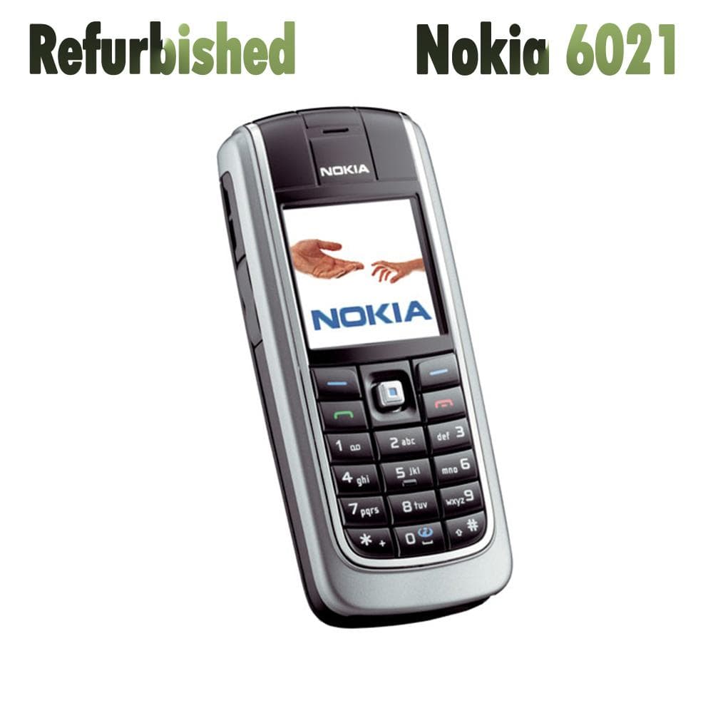 Refurbished Nokia Unlocked Original Nokia 6021 Mobile Phone With 1 SIM 1 Battery 1 Charger black