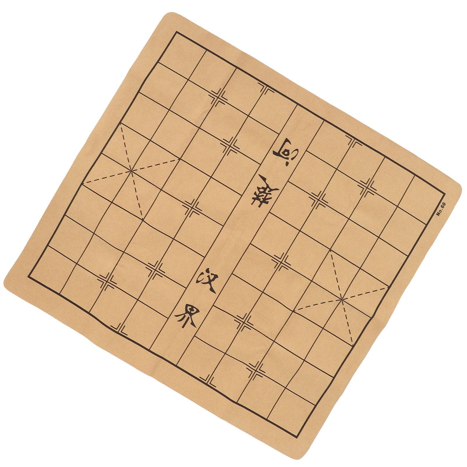 Chinese Chess Board Microfiber Leather Folding Roll Up Chess Board Mat Travel Friendly Perfect