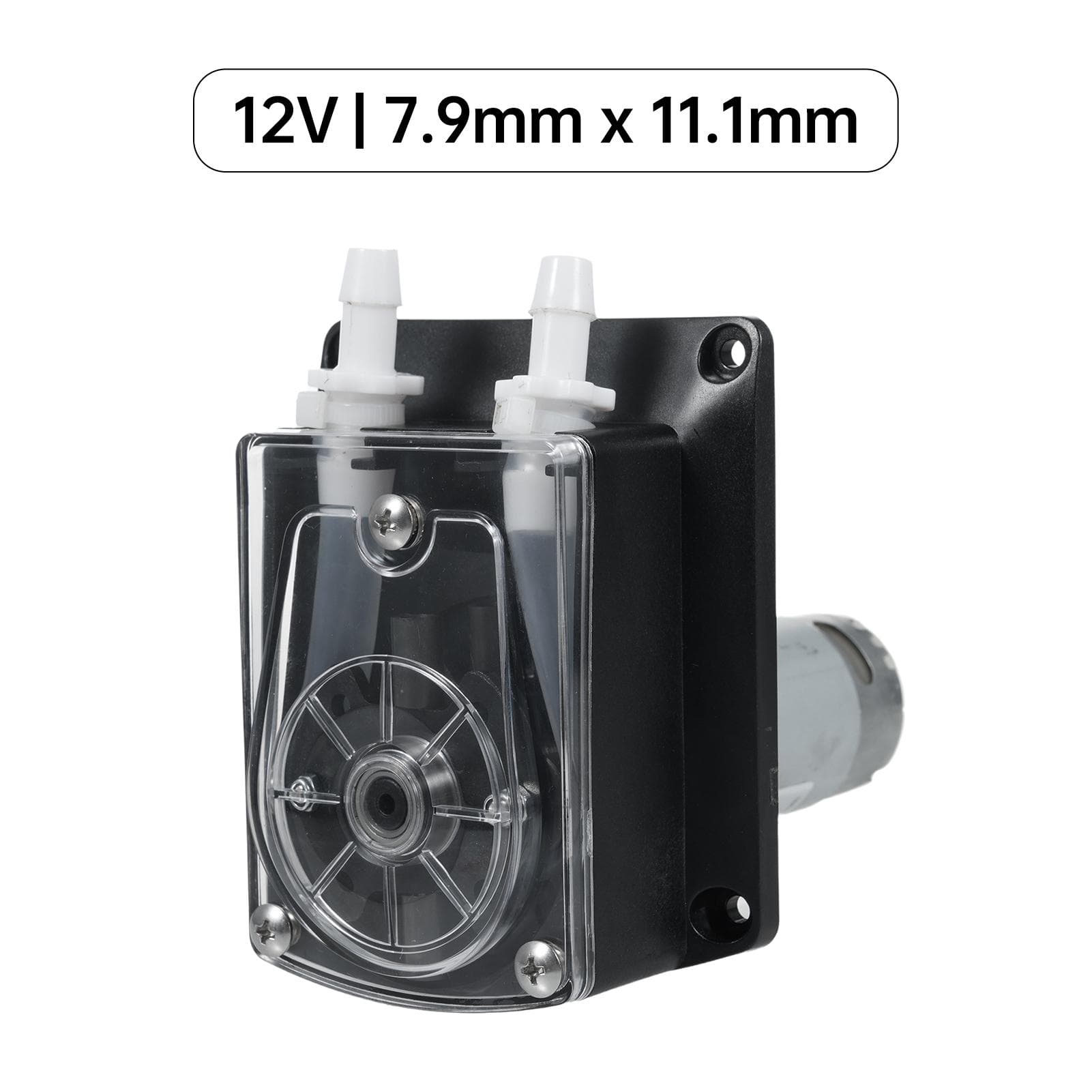 GROTHEN DC 12V Peristaltic Pump Large Flowrate Liquid Dosing Pump 1500mlmin 2 Rollers with 12V