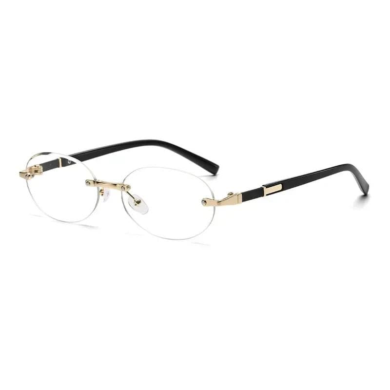 Luxury Frameless Oval Sun Glasses UV400 for Women Men Summer Travel Personalized Rimless Sunglasses Lentes De Sol Mujer