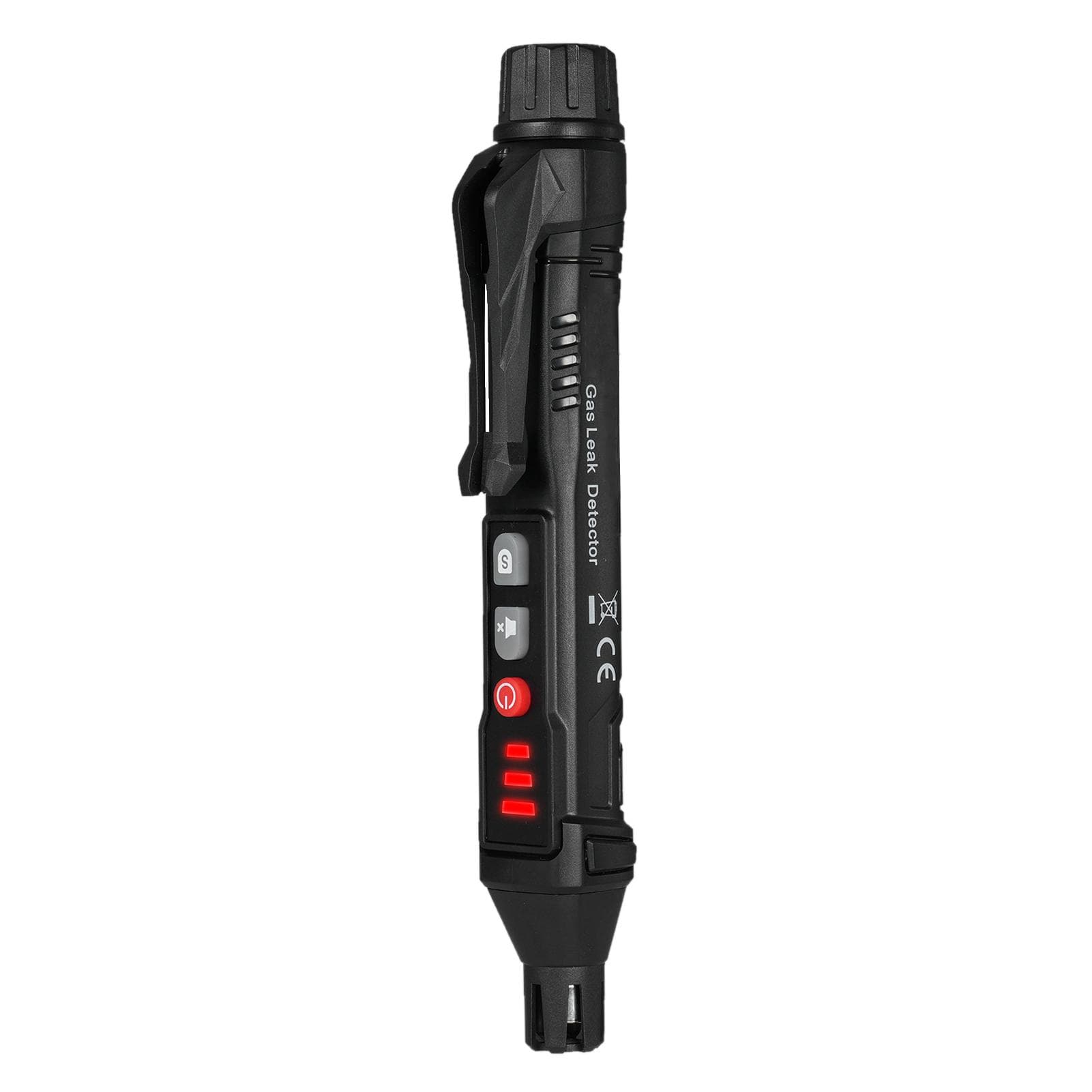 Gas Leak Detector Natural Gas Detector Portable Handheld Gas Sniffer with Sound and Indicator Light black