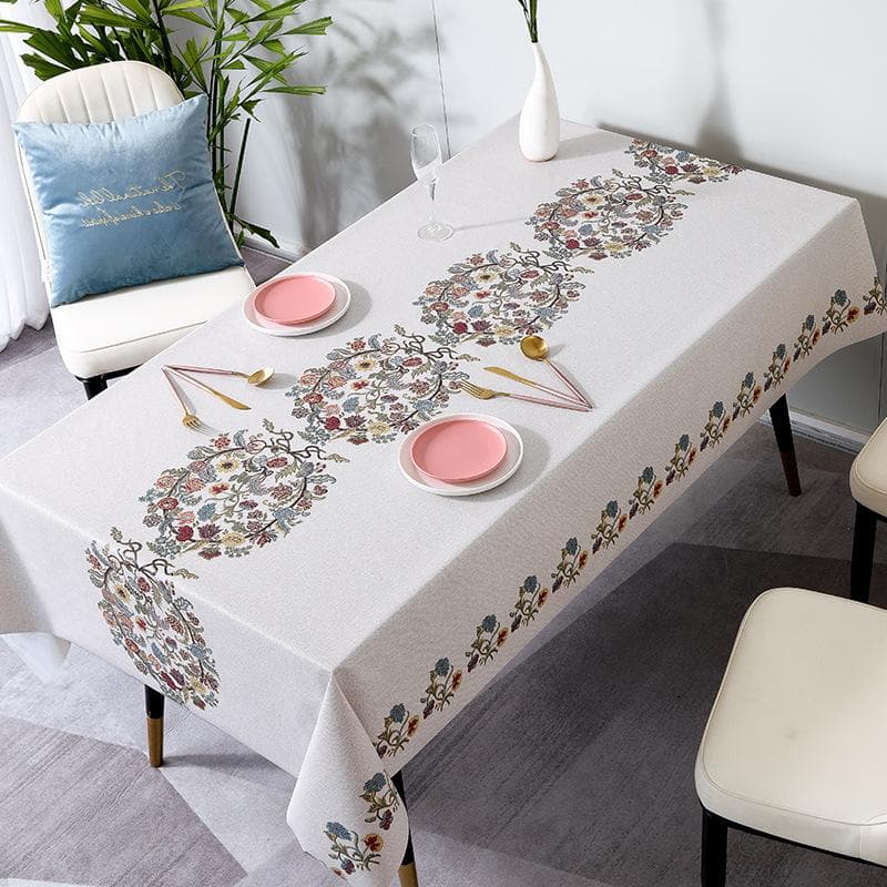 Nordic Style Tablecloth Stitching Color Waterproof Dinning Table Cover Wedding Party Rectangular Table Cloth Home Kitchen Decor 140-200cm