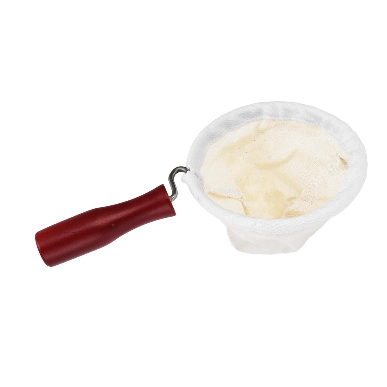 Flannel Cloth Coffee Filter Cold Brew Coffee Strainer Bags Reusable with Handle for Hand Drip100mm L(for 6.5-9kg)