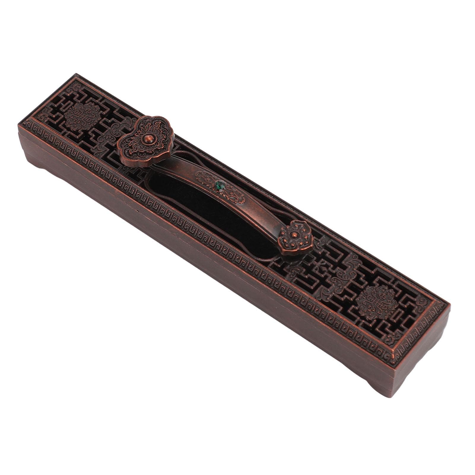 15cm Incense Burner Vivid Relieve Fatigue Decorative Elegant Incense Stick Holder for Meditation Copper Color