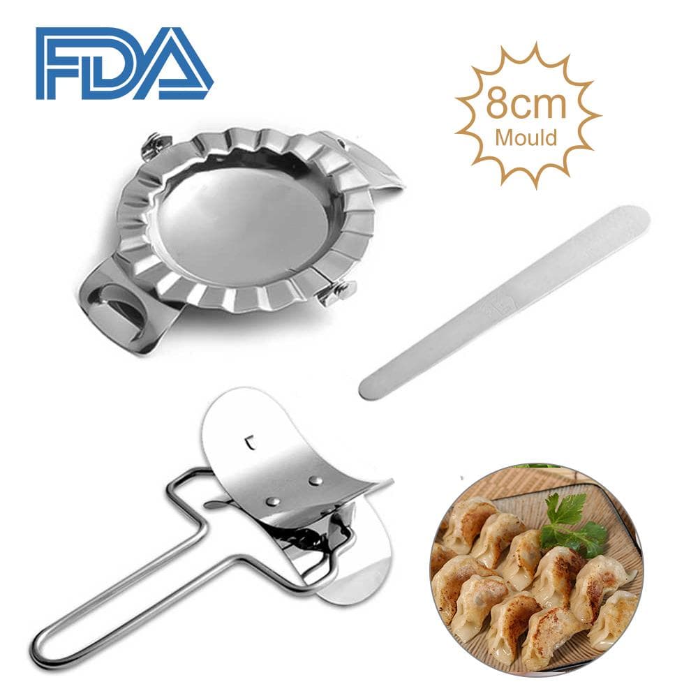 Dumpling Maker Dumpling Mould Dough Press Stainless Steel for Pie Dumpling Ravioli Pot Sticker S Dumpling Maker Set