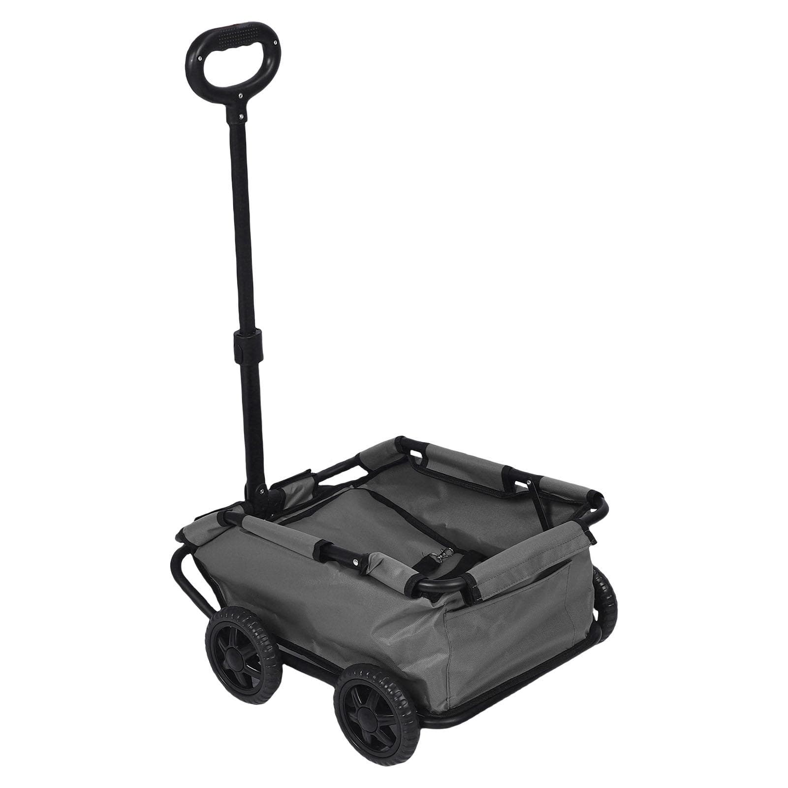 Pet Stroller Multifunctional Folding 4 Wheels Pullable Pet Cart Portable for Outdoor Camping Travel