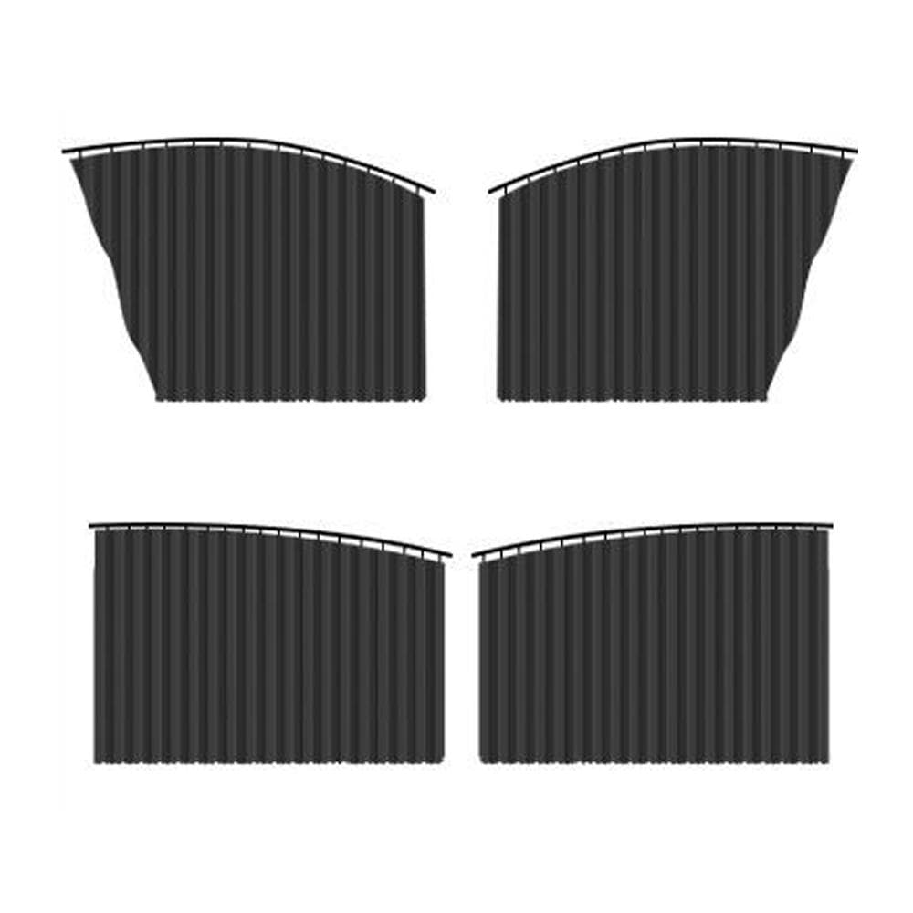 Car Side Window Sun Shades, 4 PCS Privacy Sunshades Magnetic Curtain Blinds Covers Auto Accessories black