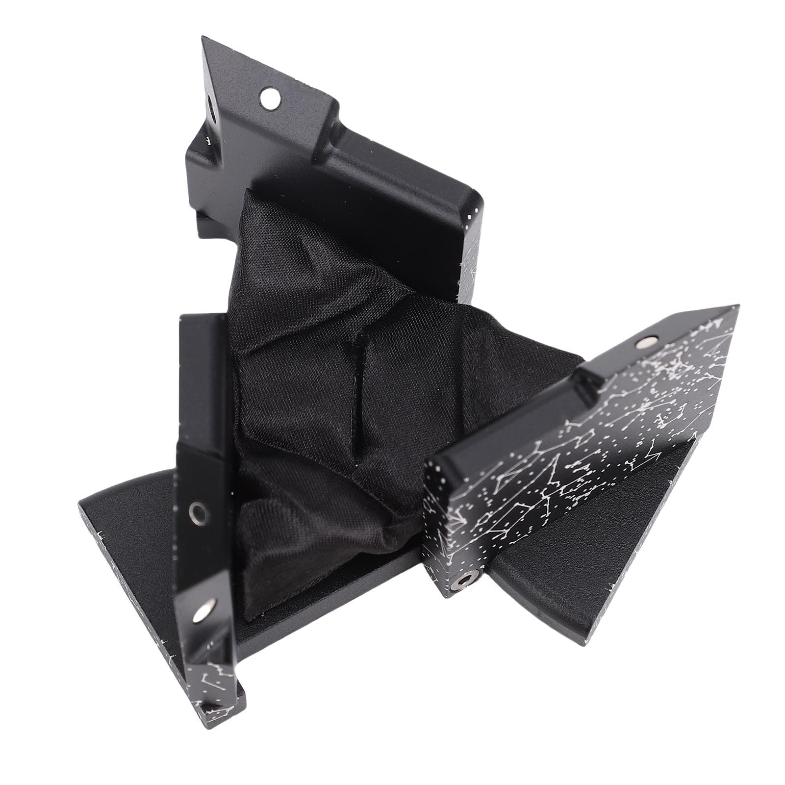 Kinetic Ring Box Aluminum Alloy Magnetic Folding Ring Jewelry Case Engagement Ring Holder for