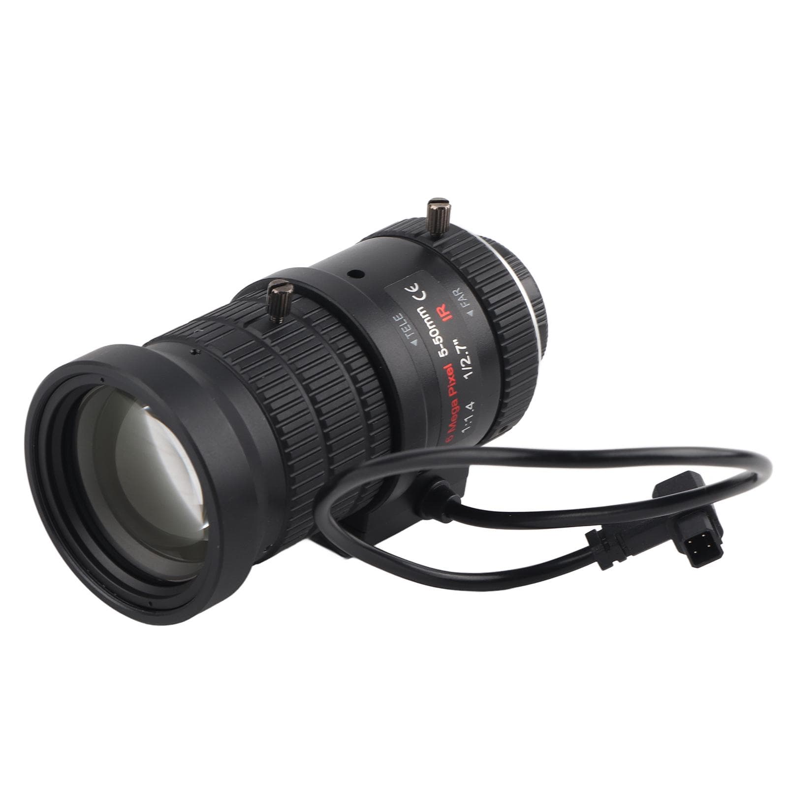 6MP CS Mount Lens 1/2.7in 5-50mm Zoom Automatic Aperture Security Surveillance Accessory