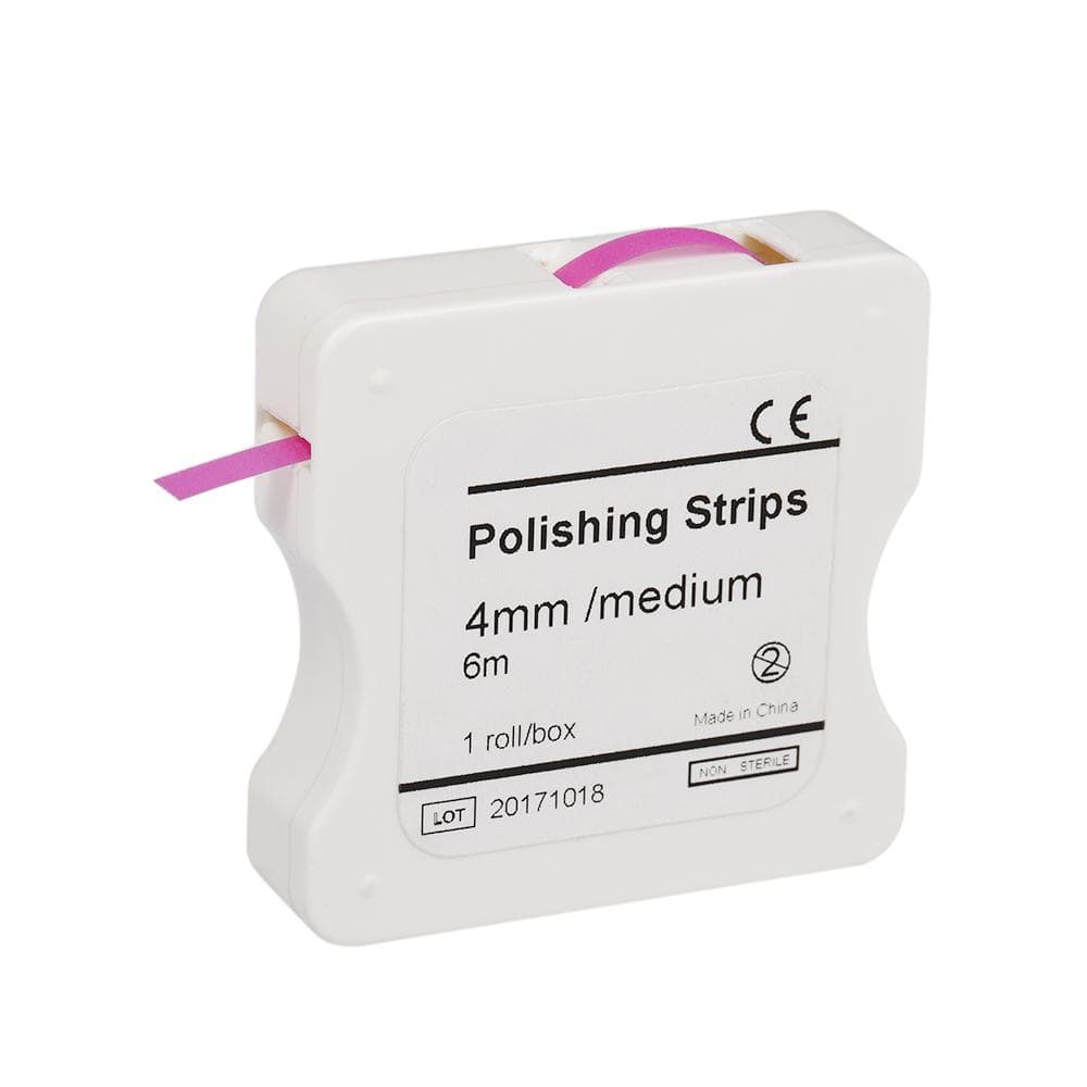 1Roll/Box Dental Polishing Strip 4mm Resin Tooth Interdental Sanding Grinding Whitening Teeth pink