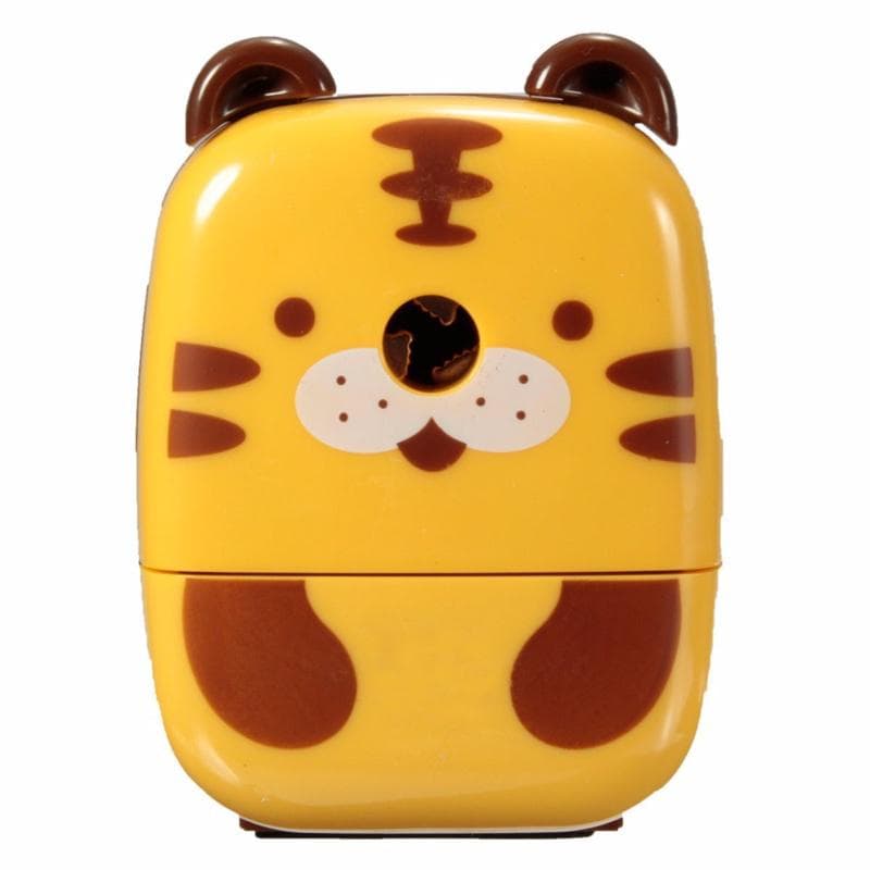 1 PC Animal Shaped School Home Office Desktop Helix Pencil Sharpener Hand Crank Kids Tiger
