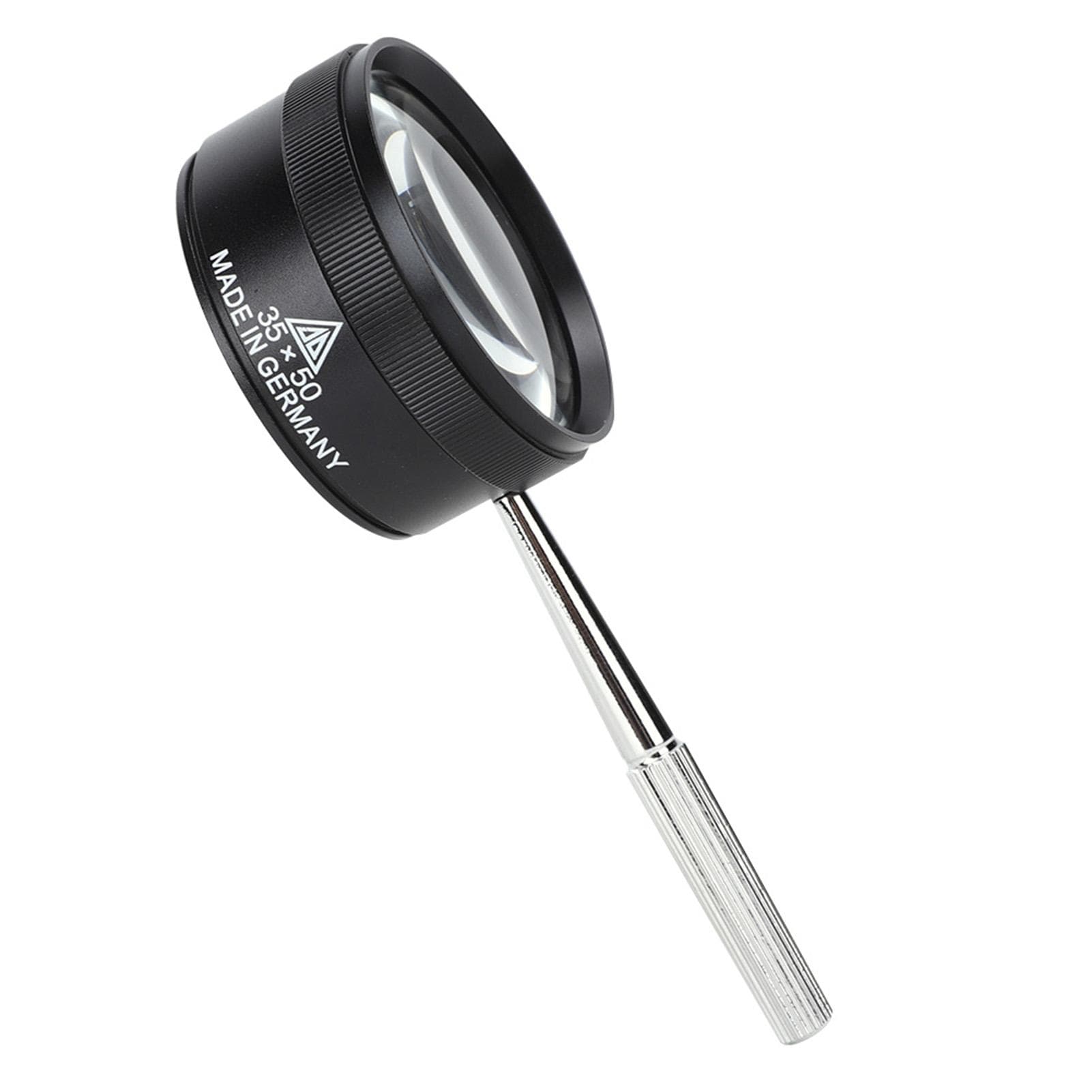 35X 50mm Portable Handheld Magnifier Magnifying Glass with Handle for Jewelry Identification Reading