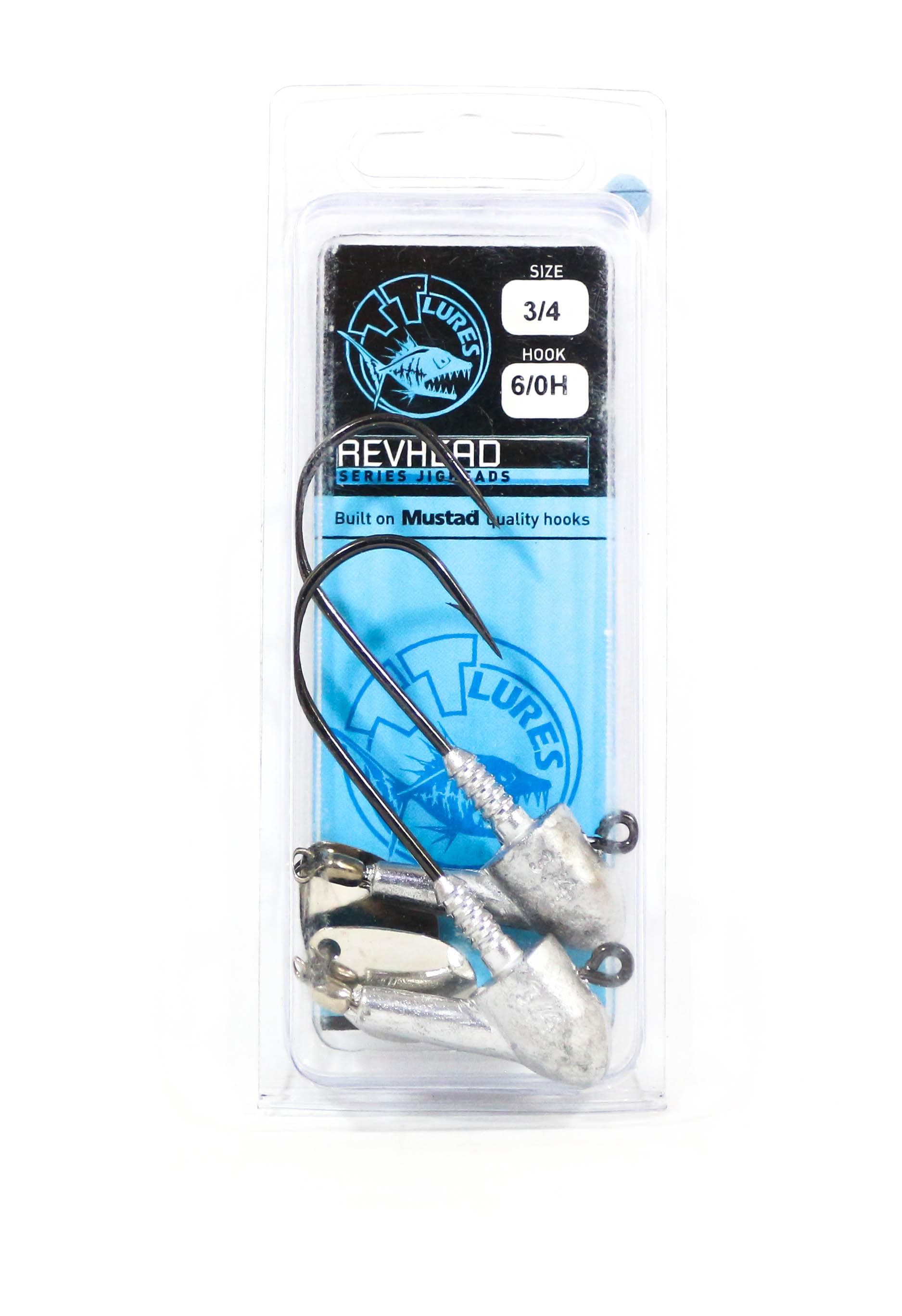 Tackle Tactics TT Rev Head Jig Head HD Nickel Colorado 3/4 oz 6/0 XH (8522)