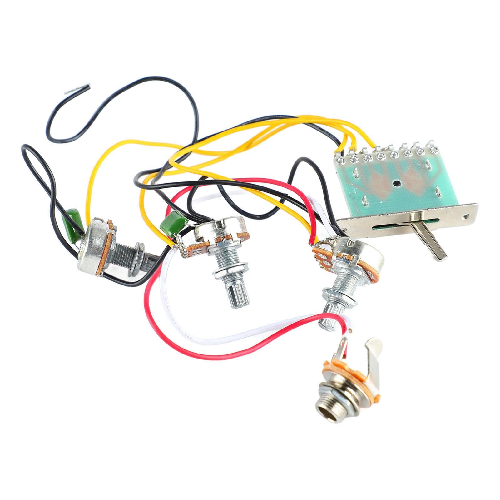 Guitar Circuit Wiring Accessory 5 Way Jack Switch Guitar Volume Tone Control Wiring Harness