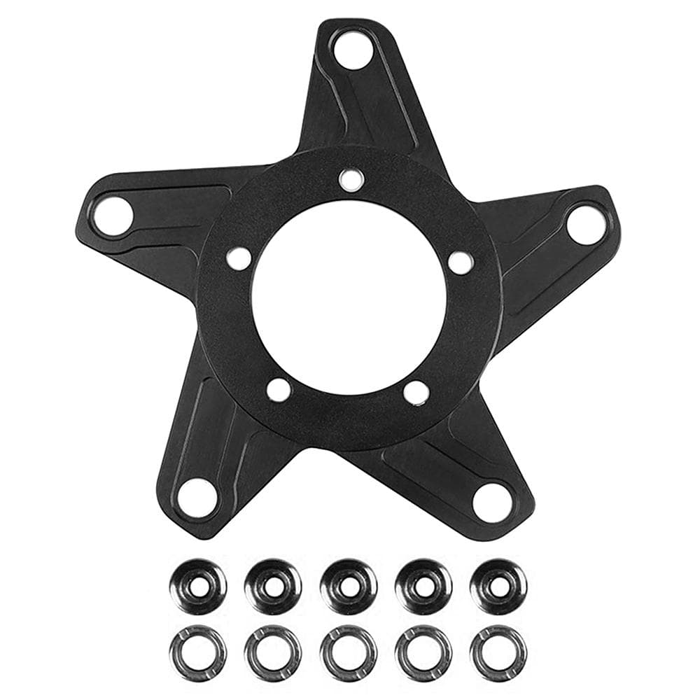 Electric Bicycle Mid Motor Chainring Spider Chain Ring Adapter Replacement for Bafang Ebike BBS01 130BCD