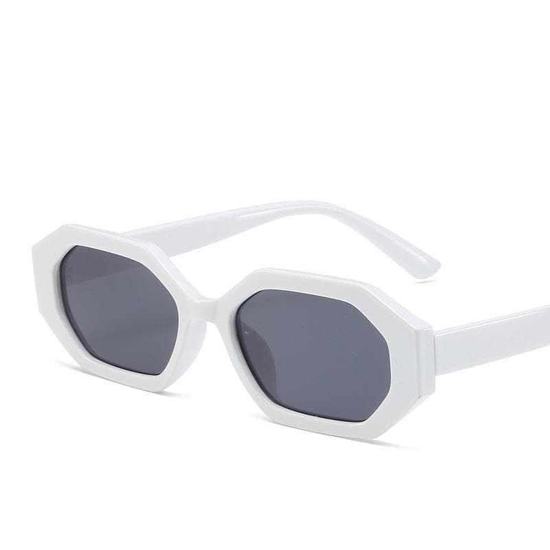 Vintage Hexagon Sunglasses Small Frame Punk Luxury Designer Leopard Hip Hop Eyewear For Women Men
