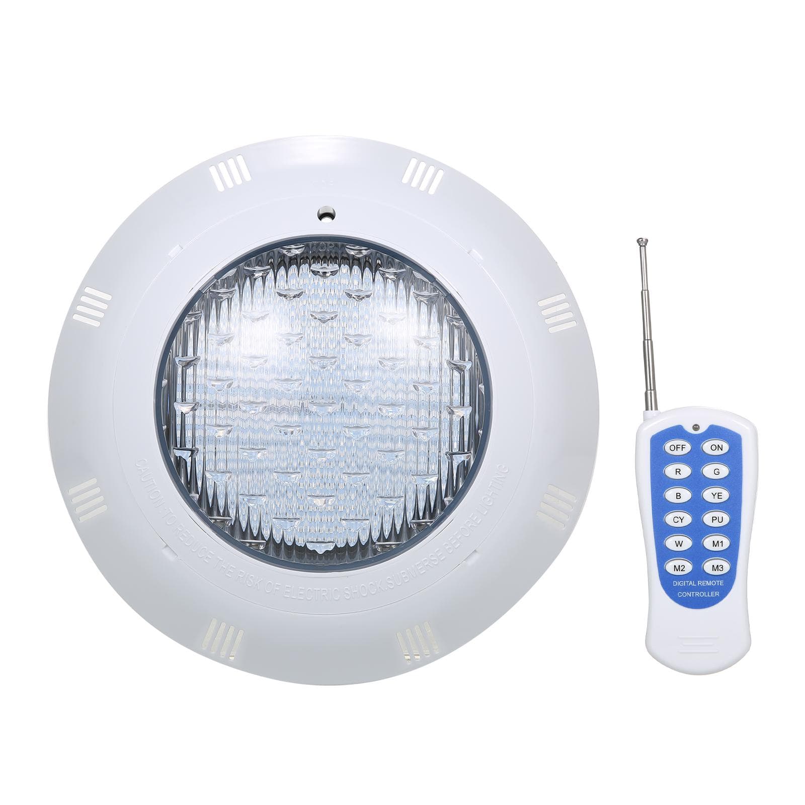 AC12V 45W LED RGB Swimming Pool Lights 7 Color Changing Underwater Lamp IP68 Waterproof Pool Light white