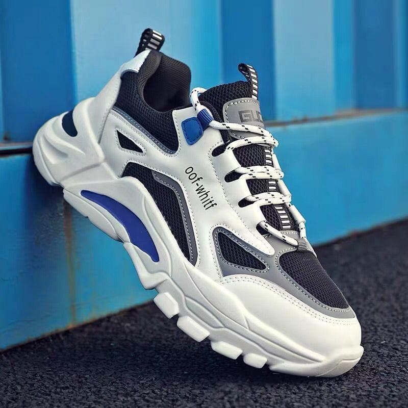 Men's Shoes Spring New Mesh Breathable Men's Sports Shoes Korean Version Trendy Outdoor Casual Shoes Daddy Trendy Shoes 44