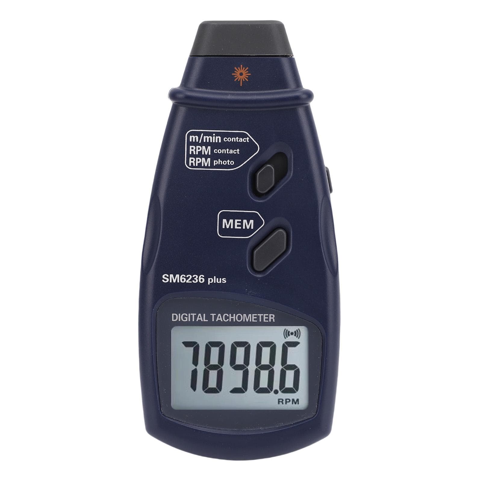 Digital Tachometer Accuracy Large LCD Screen 2 in 1 Design Handheld Tach Rotation Meter for Motor