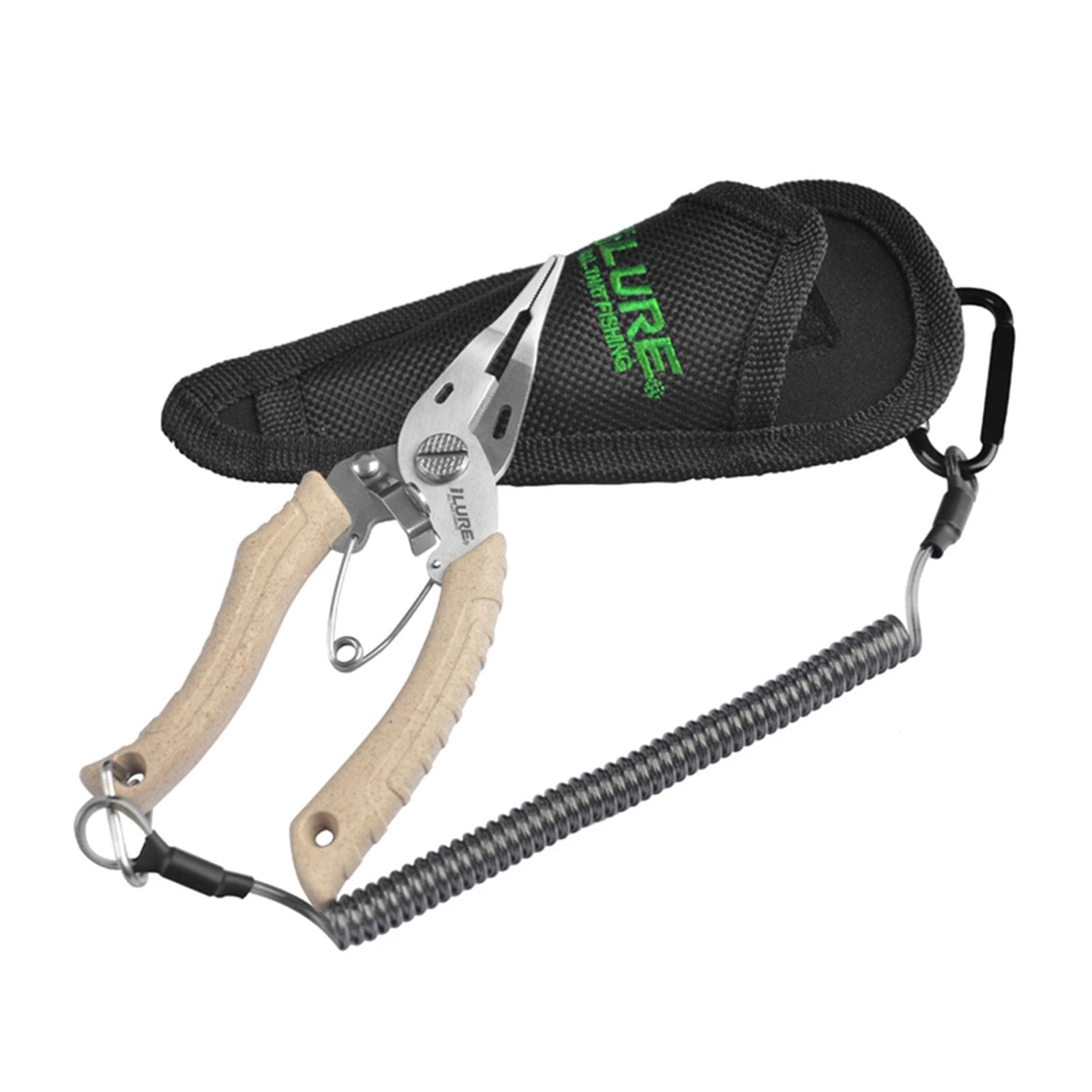 Fishing Pliers Scissors Stainless Steel Fishing Line Cutter Split Ring Pliers Hook Remover Tool wheat