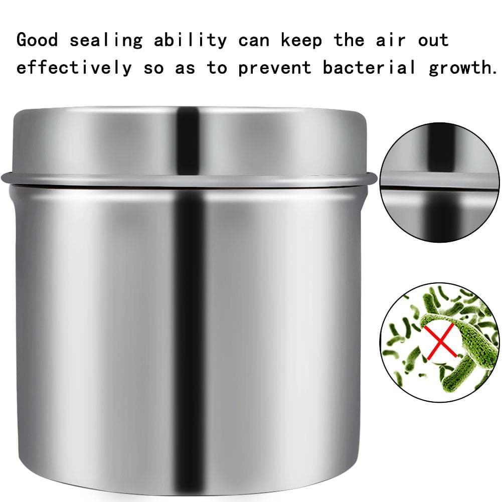 Stainless Steel Alcohol Disinfection Box Tattoo Medical Cotton Disinfection Container Tank 12cm