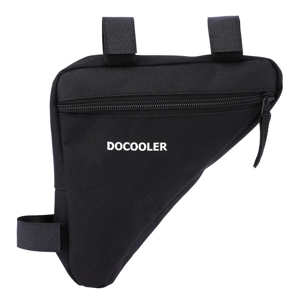 Docooler Triangle Bicycle Front Saddle Tube Frame Pouch Outdoor Bag black