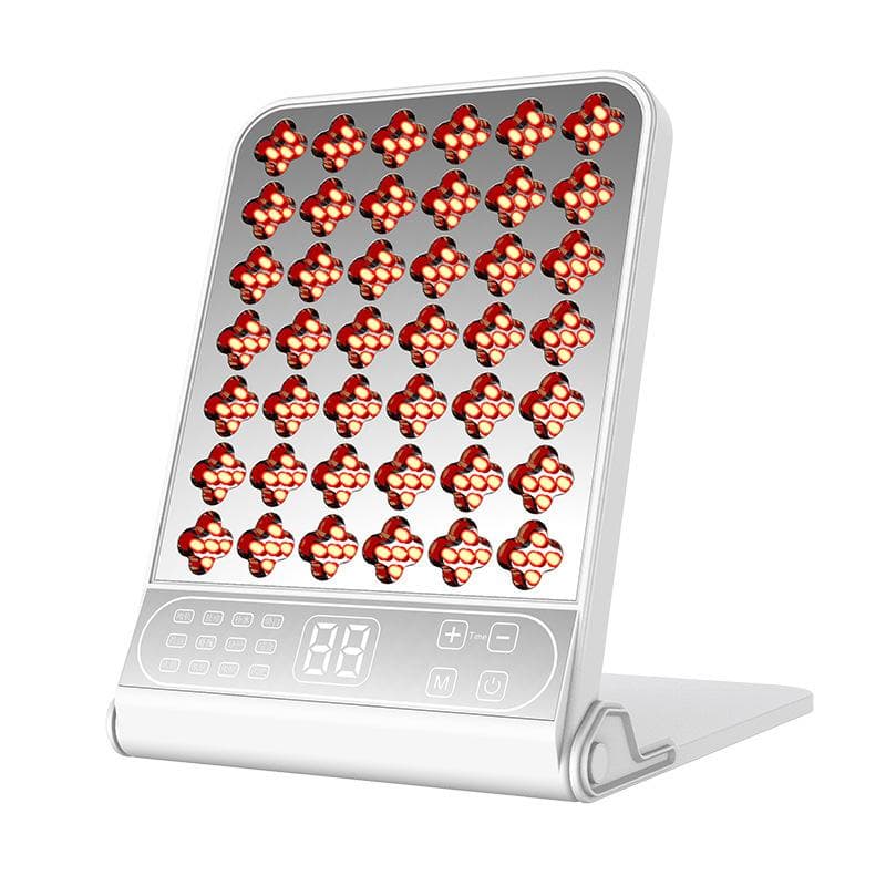 Large Row of Lights, Beauty Instrument, Photon Rejuvenation, Brightening Skin Tone, Skin Beauty LED Red and Blue Light Beauty Instrument silver