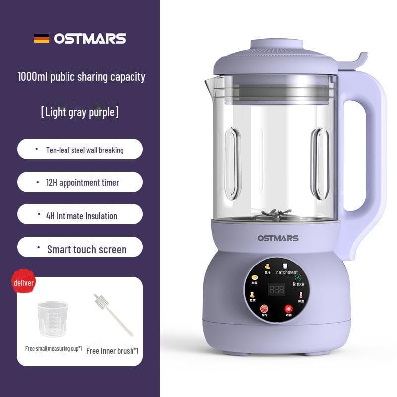 OSTMARS Automatic Multi-Function Soy Milk Maker & Cooking Machine purple