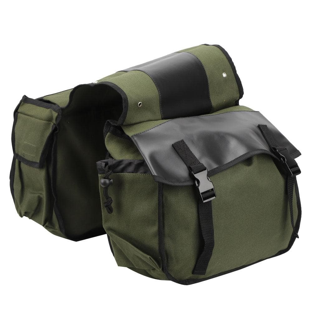 Bicycle Rear Seat Bag Pack Mountain Bike Trunk Luggage Storage Organizer Cycling AccessoryMilitary