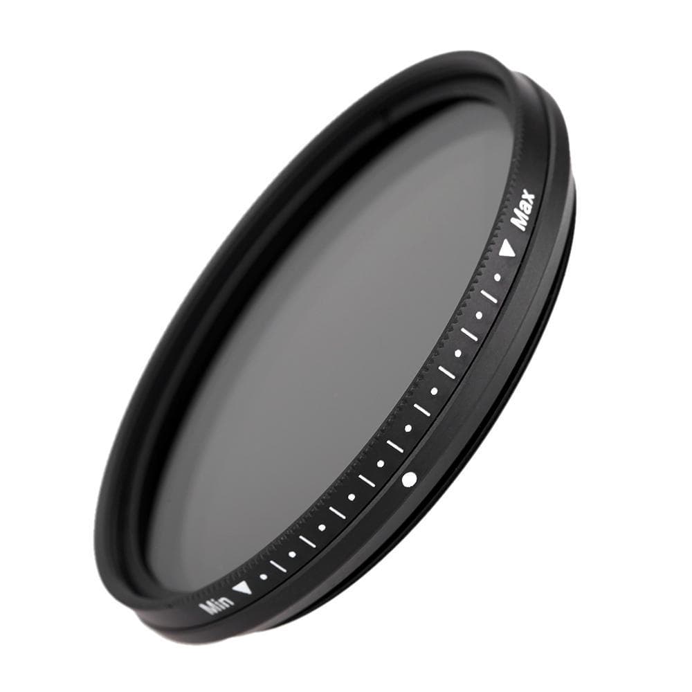 Fotga 49mm Slim Fader Variable ND Filter Adjustable Neutral Density ND2 to ND400 52 mm black