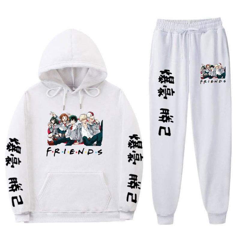 Sportswear Set Anime My Hero Academia Men and Women Casual Sports Suit My Hero Academia Hooded Suit L