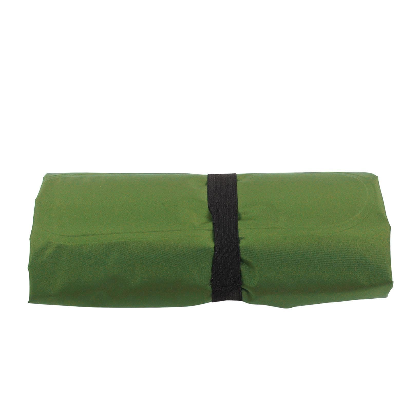 Inflating Sleeping Pad Ergonomic Design Foot Inflatable Sleeping Pad with Storage Bag for Office olive green