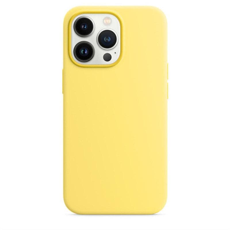 Silicone Case For iPhone 13 12 14 11 Pro Max Cases For Apple iPhone 13 12 11 14 Pro Case Full Cover Coque iPhone 11 yellow