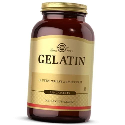 Gelatin, Gelatin, Solgar 100caps (68313002) 250caps