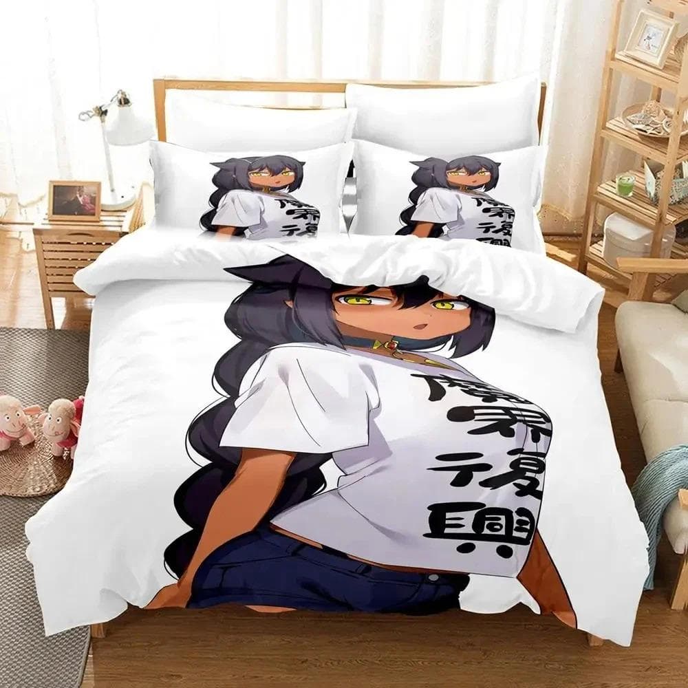 Anime Great Jahy Will Not Be Defeate Bedding Set Duvet Cover Bed Set Quilt Cover Pillowcase Comforter king Queen Size Boys Adult 70x133cm 2pcs
