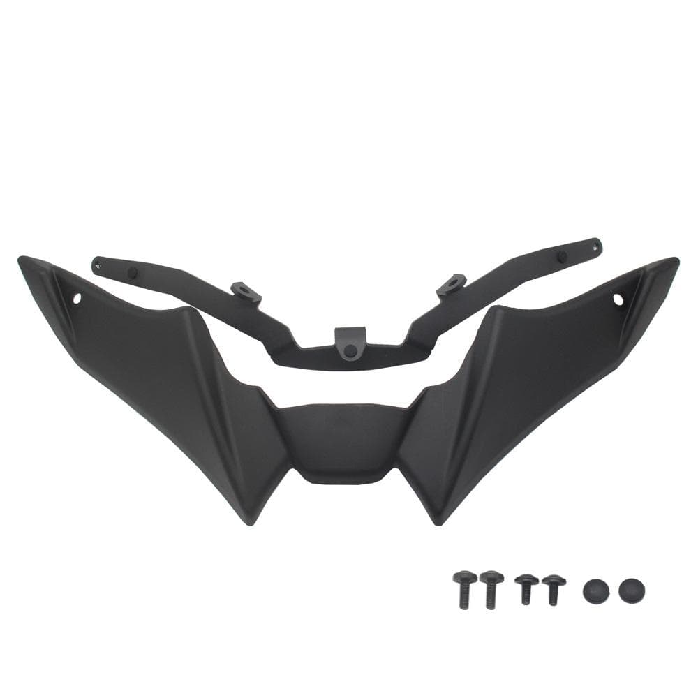Motorcycle Naked Front Spoiler Winglet Aerodynamic Wing Kit Spoiler Motorcycle Modified Accessories black
