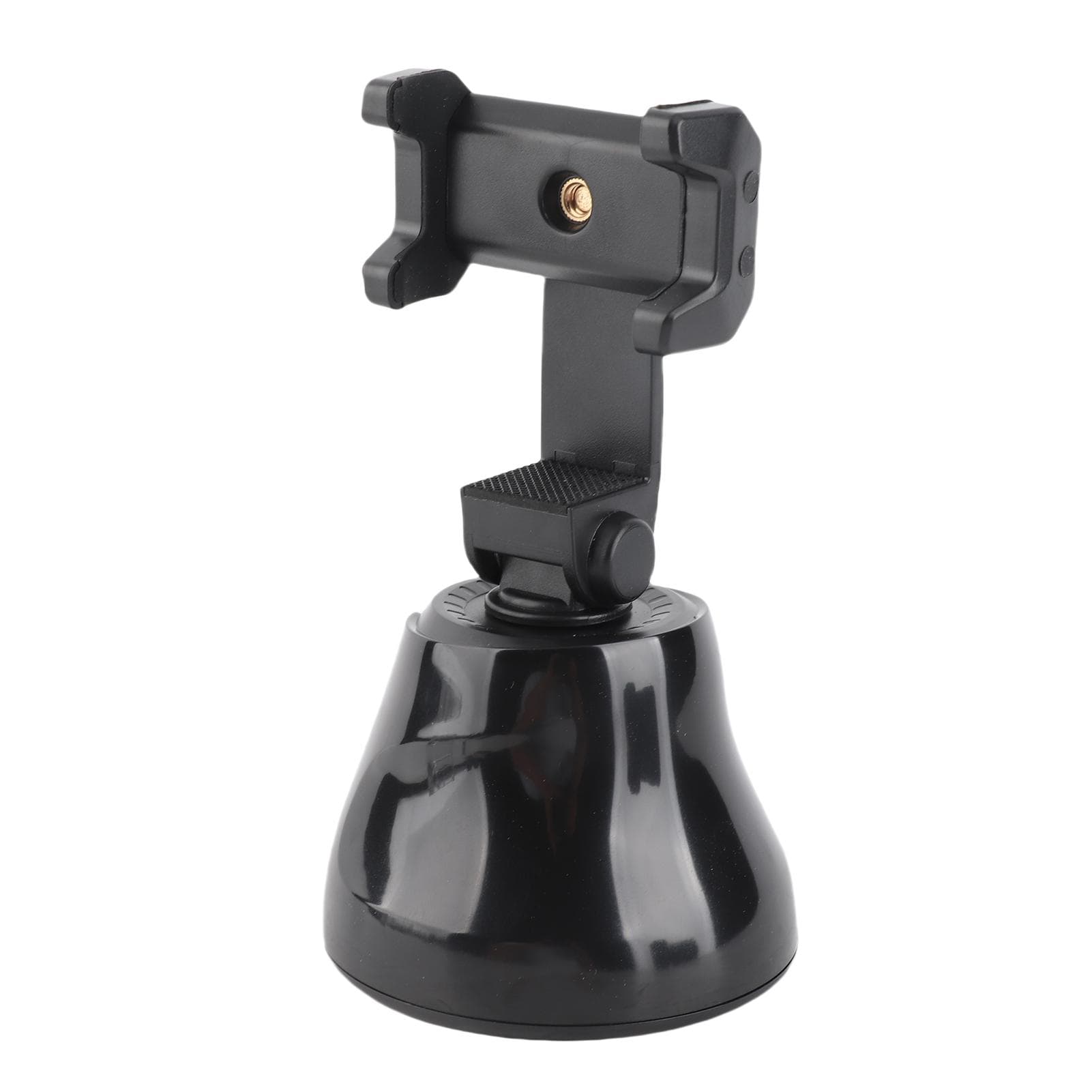 Smart Selfie Stick 360 degrees Horizental Object Tracking Face Tracking with Phone Mount 14 Thread black