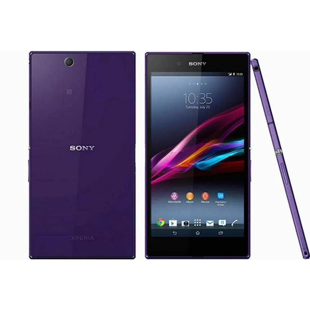 Refurbished Sony Xperia Original Sony Xperia Z Ultra C6802 3G / C6833 4G 2GB RAM 16GB ROM 6.4 Mobile Phone With Single SIM C6802 Simple Set purple