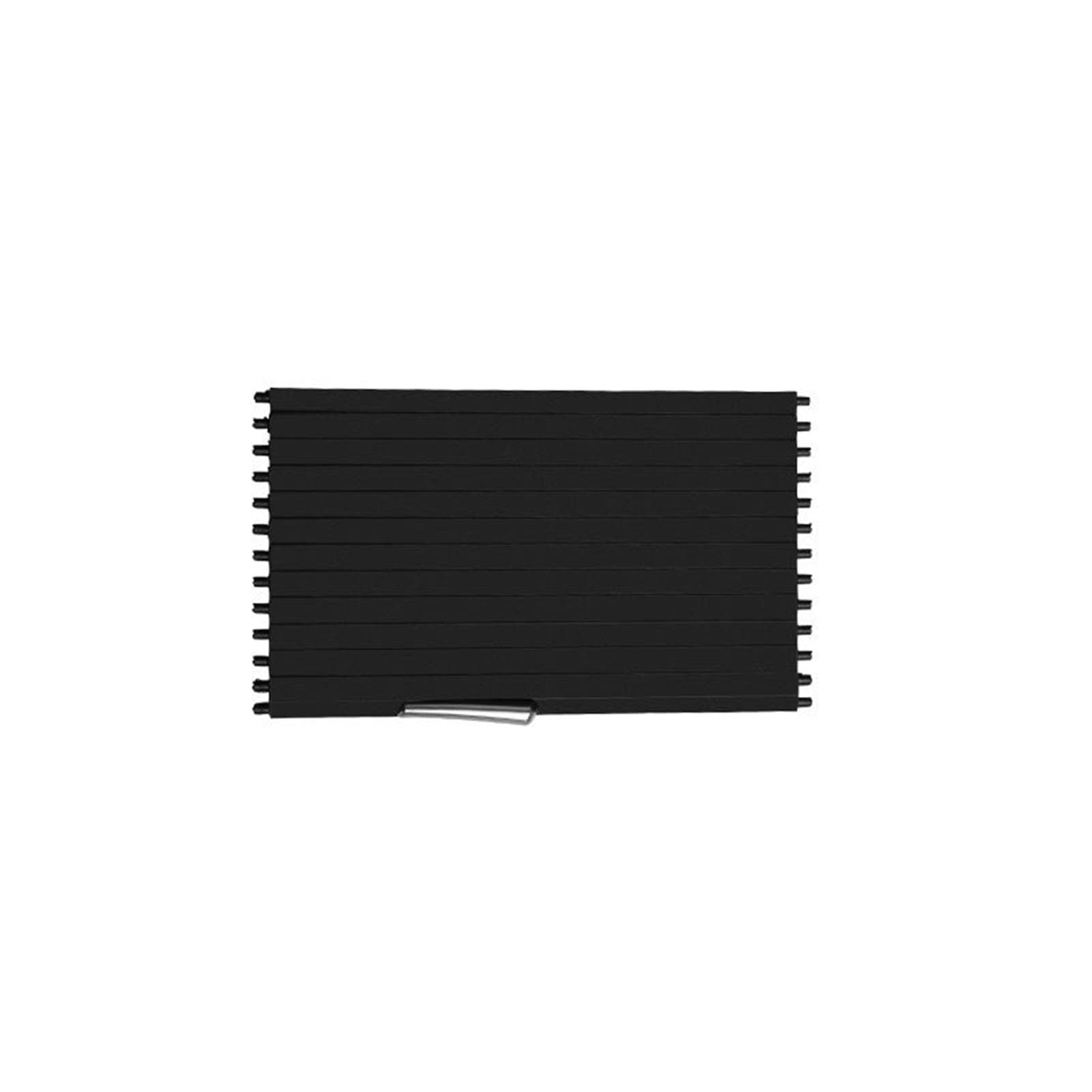 Roller Blind Sliding Shutter Replacement Car Interior Cup Holders Rolling Slider Panel Cover Front Section black