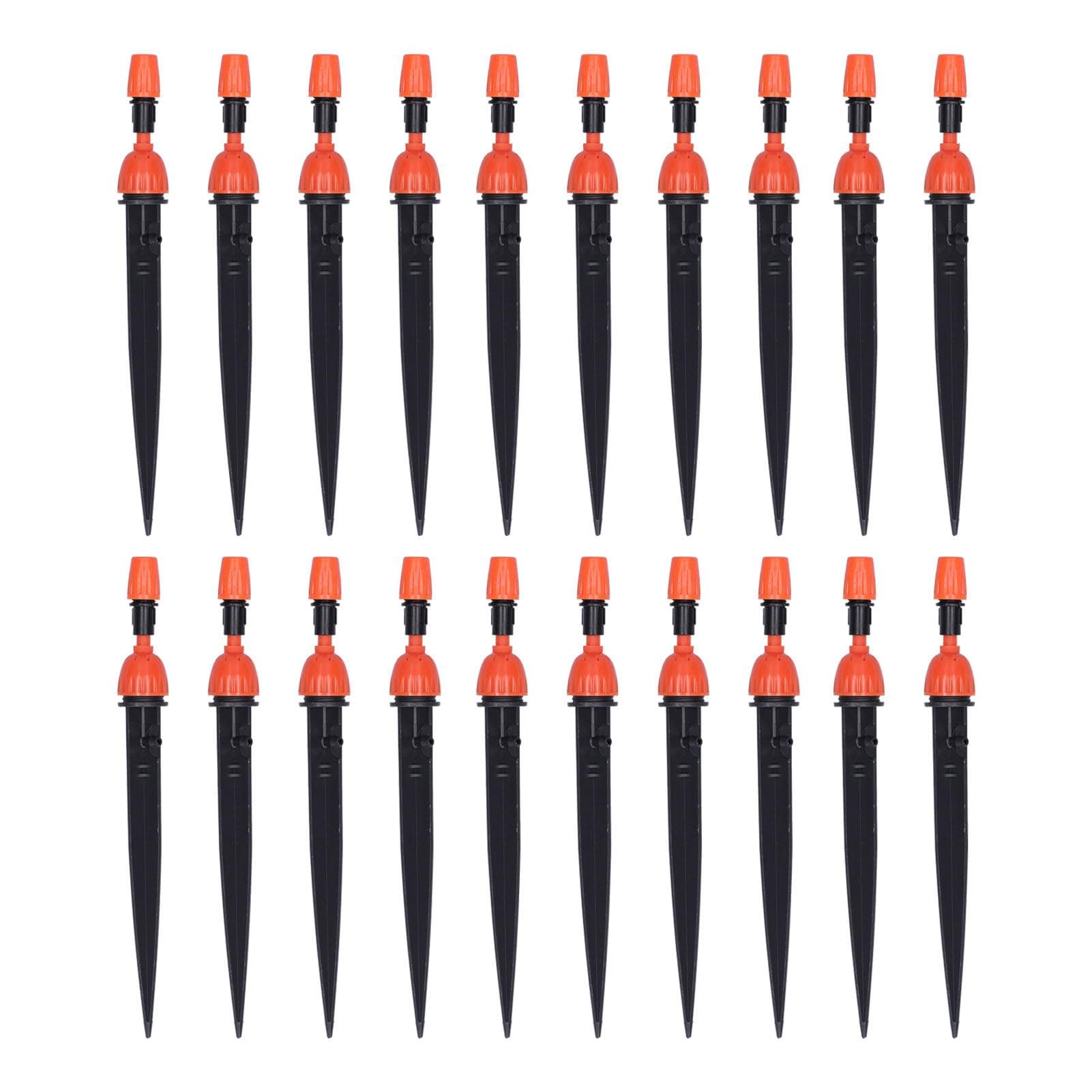 20Pcs Irrigation Drippers Adjustable Micro Sprinkler Nozzle for 4/7 Pipes Garden Watering System