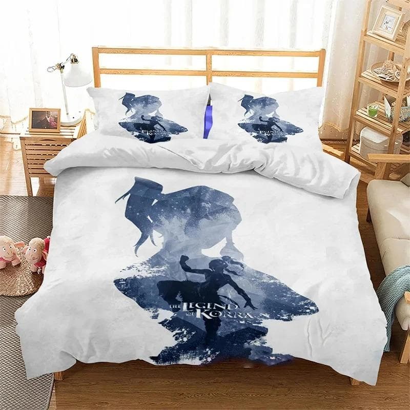 3D Print Avatar The Last Airbender Bedding Set Double Twin King Duvet Cover Comforter Pillowcase Boys Girls Adults Bedroom 135x200cm 2pcs