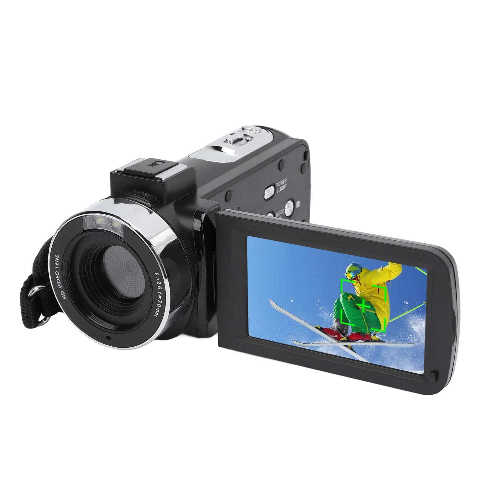 Video Camera 3 Inch Color IPS Rotation Screen 1080P 30FPS 30MP 18X Digital Zoom Remote Control