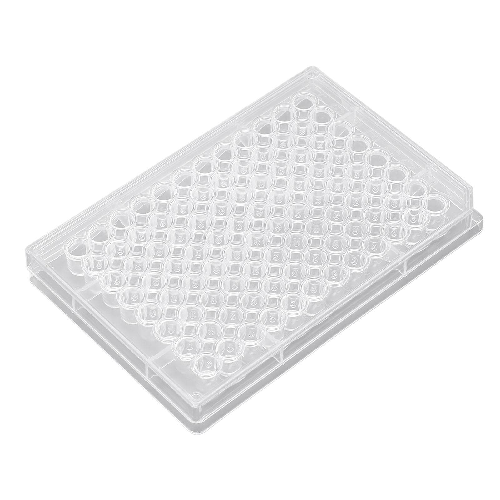 10pcs Tissue Culture Plate 96 Well Clear Polystyrene Cell Growth Culture Plate with Plastic Lid for