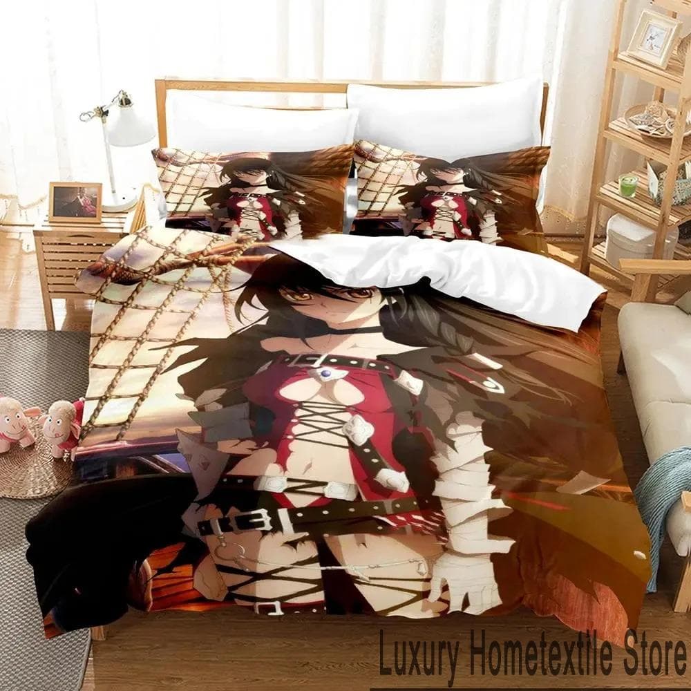 3D Print Tales of Berseria Bedding Set Boys Girls Twin Queen King Size Duvet Cover Pillowcase Bed boys Adult Home Textileextile 70x133cm 2pcs