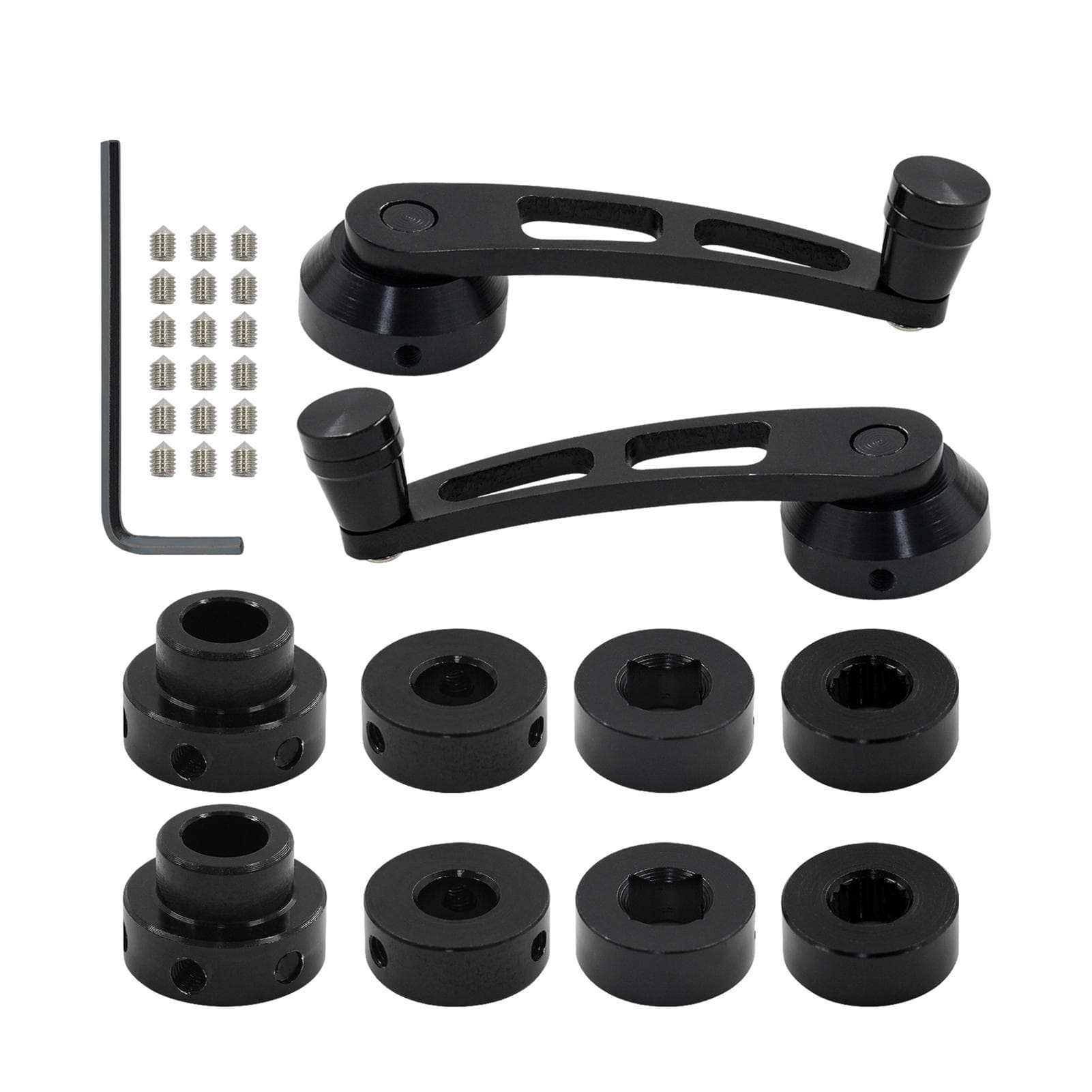 Window Crank Handle Winder Universal Car Wagon Door Window Crank Handle Winder 1 Pair Black black