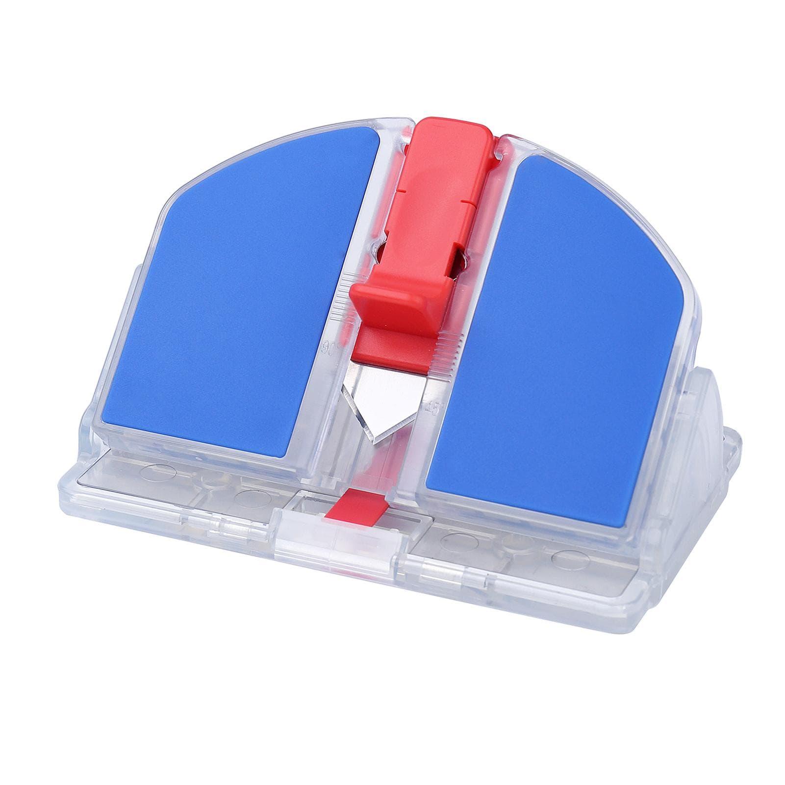 KWtriO Paper Cutter Desktop Paper Trimmer Support 45 degrees  inclined surface or a 90 degrees  flat surface transparent